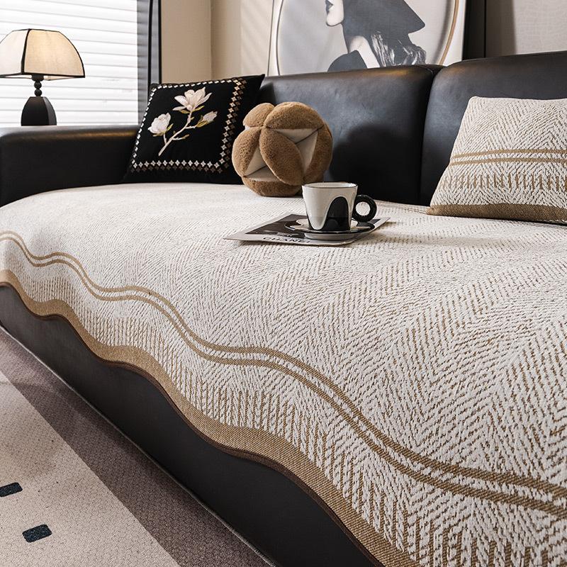 Special-Shaped Sofa Cushion Universal In All Seasons  New Sofa Seat Cushion Non-Slip Straight Row Light Luxury High-End Cover Cloth Towel