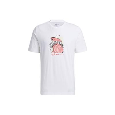 Neo Surf Print Sport Round Neck T-Shirt Men Tops White GS2581