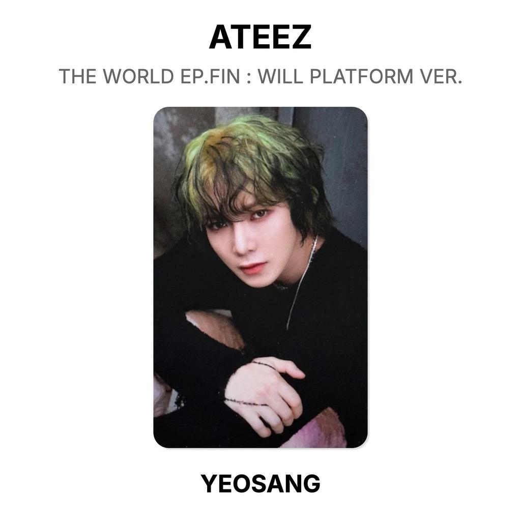 ATEEZ THE WORLD EP.FIN : WILL PLATFORM VER. Official Photocard