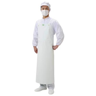 Koshin Rubber Long Kitchen Apron with SME18002 Chest, Medium, Polyester, PVC, Japan,