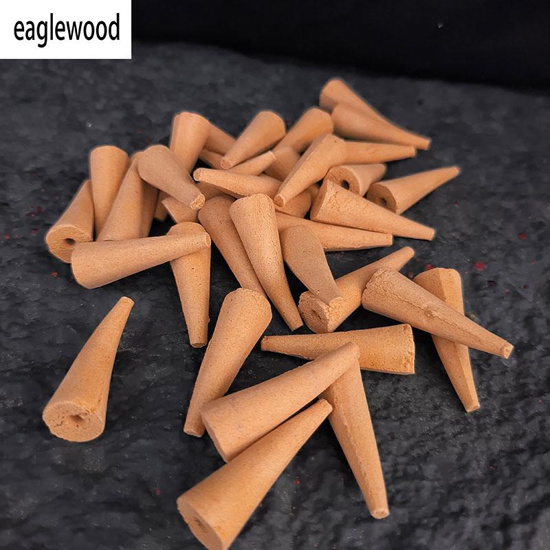 50 Pieces/lot Natural Backflow Incense Cones 25 minutes Extra Size Sandalwood Lavender Tower Incense Cones