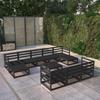 Garden Furniture Set 11 Pcs Solid Pine Wood