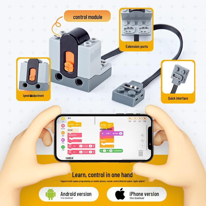 2025 Kinder-Robotik-Bausatz Kompatibel mit LEGO Technic 9686 - Elektrisches Pädagogisches Bausteinspielzeug