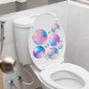Waterproof Self-Adhesive Toilet Wall Sticker with Bubble Pattern