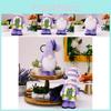 Adorable Lavender Purple Gnome Tabletop Decoration For Mother's Day With Stylish European American Design