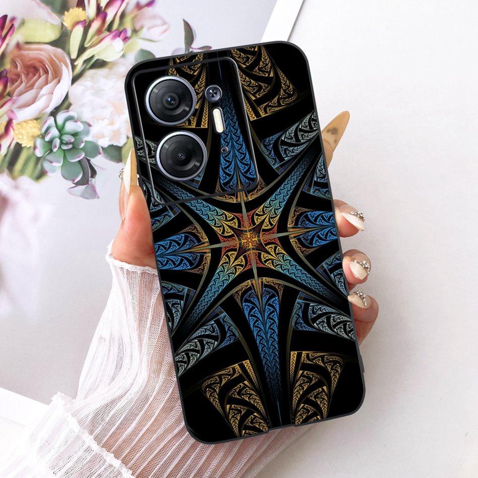 For Infinix Hot 30 5G X6832 Cool Dragon Tiger Pattern Phone Case For Infinix Hot30 5G Black Silicone Soft Cases