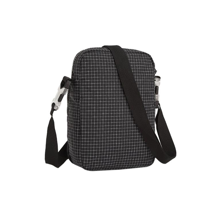 Nike Zip Closure Crossbody Bags Unisex Black Gray (Unisex) Crossbody Bags CV1408 010
