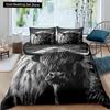 Highland Cow King Queen Duvet Cover Bull Bedding Set for Adults Cattle 2/3pcs Quilt Cover Farm Animal Polyester Comforter Cover
