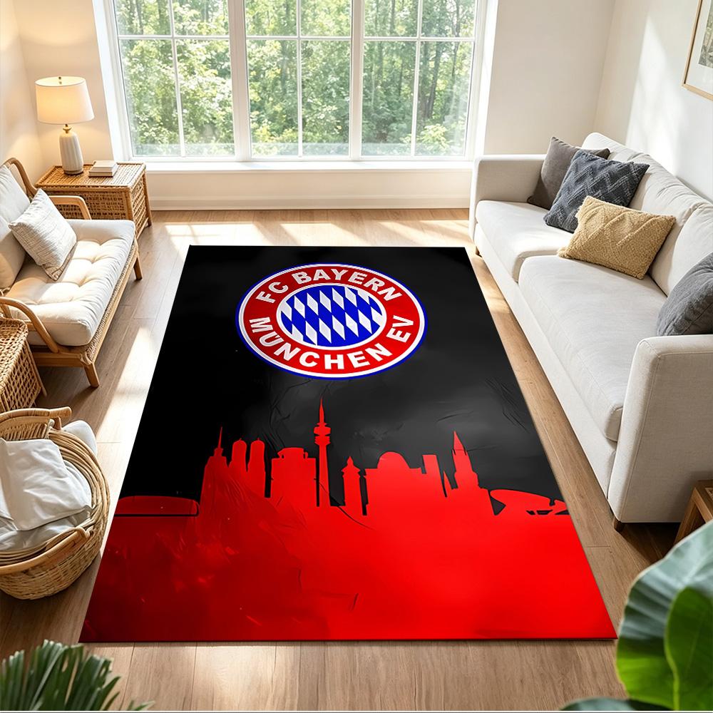 Bayern Munich Crest Area Rug Suitable for Dormitory Living Rooms Dining Room Study room Antislip Carpet Office home decor Wedding Party Gift
