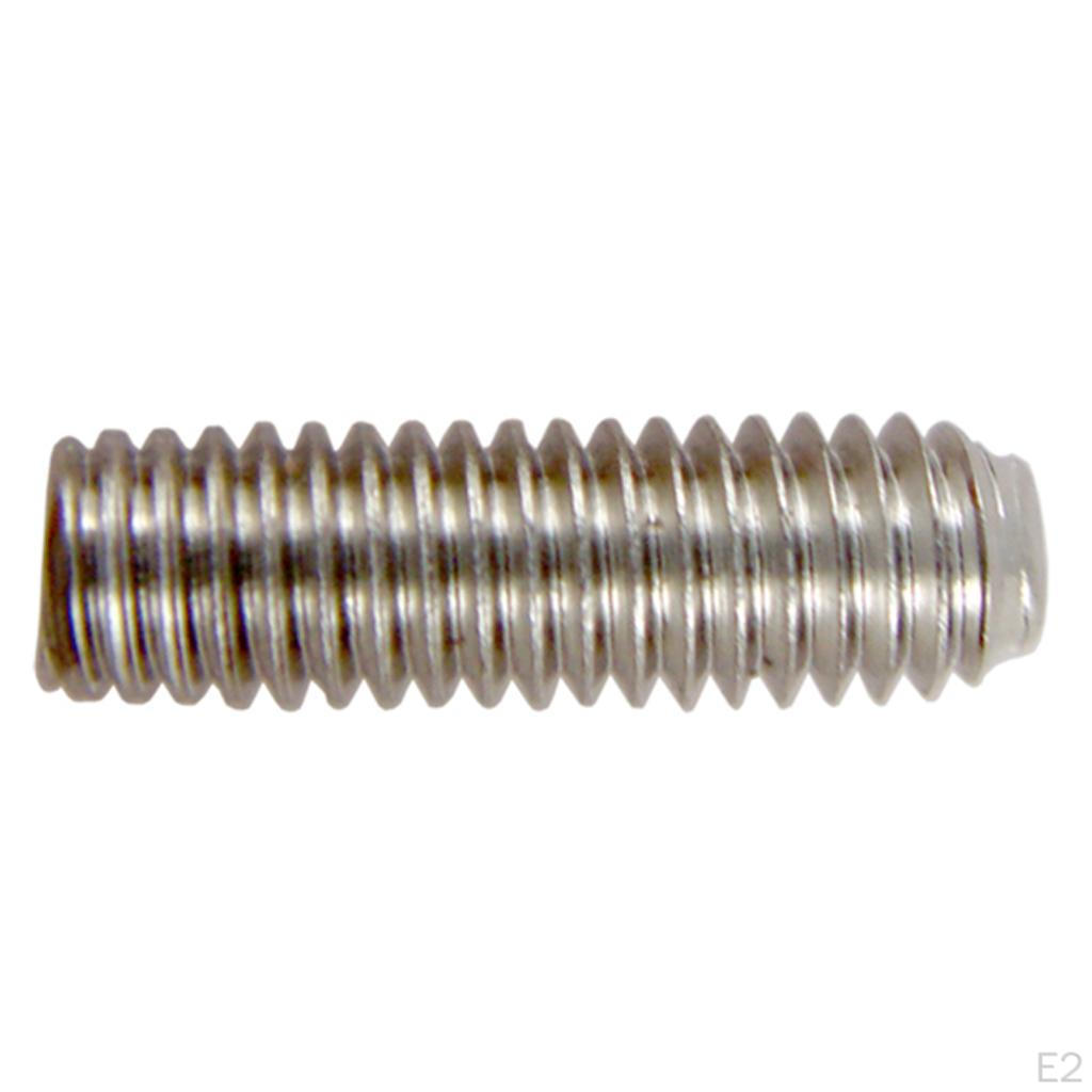 Pack of 12 Tailpiece Saddle Height Adjustment Screws Dia. 2.5mm for Electric Guitar Parts Silver
