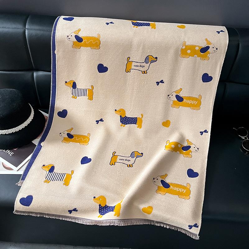 Luxury Women Colorful Bee Animals Pattern Shawl Pashmina Keep Warm Autumn Winter Scarf For Mujer Femme Stylish Accessory Bufanda