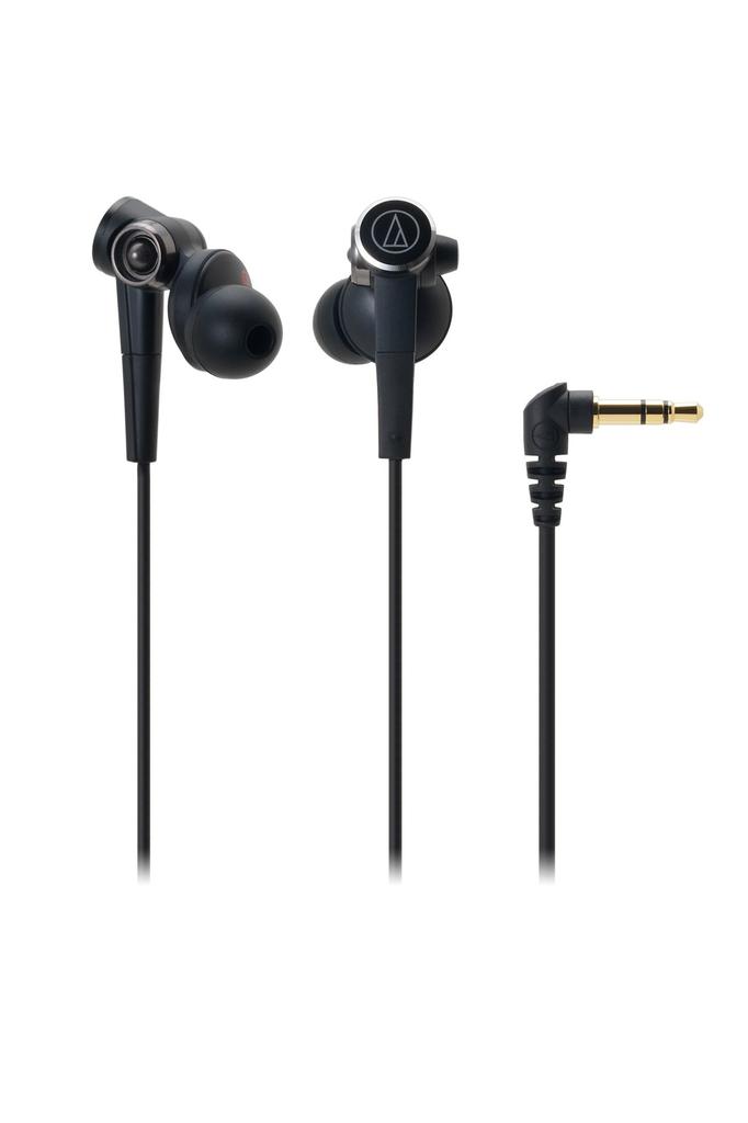SOLID BASS Audio-Technica In-Ear Headphones, Black, ATH-CKS99