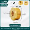 Threaded Core Pressure Reducing Gauge Fitting, Male 1/5'' to 2/5'' to 1/10'' Copper Connector, Core: 1/25'', 3/25'', 1'', 2''.