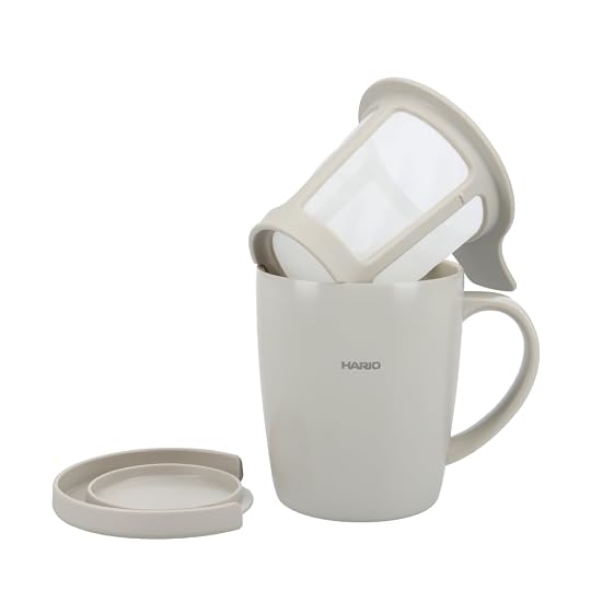 HARIO Tea & Coffee Maker Mug, Mug with Lid, Insulated Mug, Mug, Hand Drip, Beginner, Gift, Paperless 12 cm x 9.7 cm - B0D9B4153T