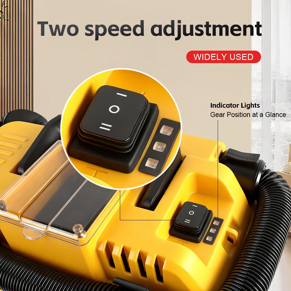 Brushless Lithium-Ion Cordless Vacuum Cleaner Portable Wet & Dry Vacuum Cleaner High-suction Vacuum Cleaner for DeWalt Battery