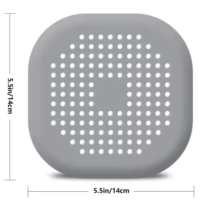 Sewer with Suction Cup, Floor Drain Mat, Kitchen, Bathroom, Anti Clogging Hair Filter