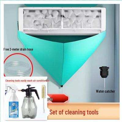 Wall-Mounted Air Conditioner Cleaning Kit with Waterproof Cover