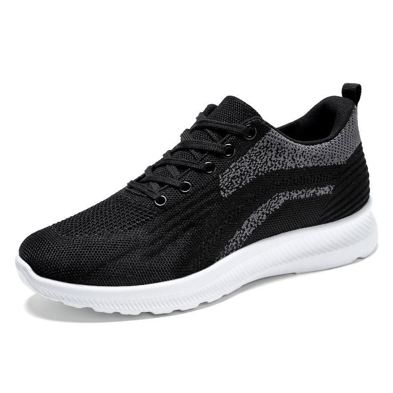 Shoes Men's Spring Men's Shoes New Casual Single Shoes Fly-woven Breathable Sneakers Lace-up