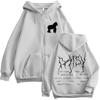 Rusowsky Daisy Tour Zip Up Hoody Men Women Clothing Hip Hop Oversized Jacket Sweatshirt Casual Pop Music Gothic Tops Hoodie