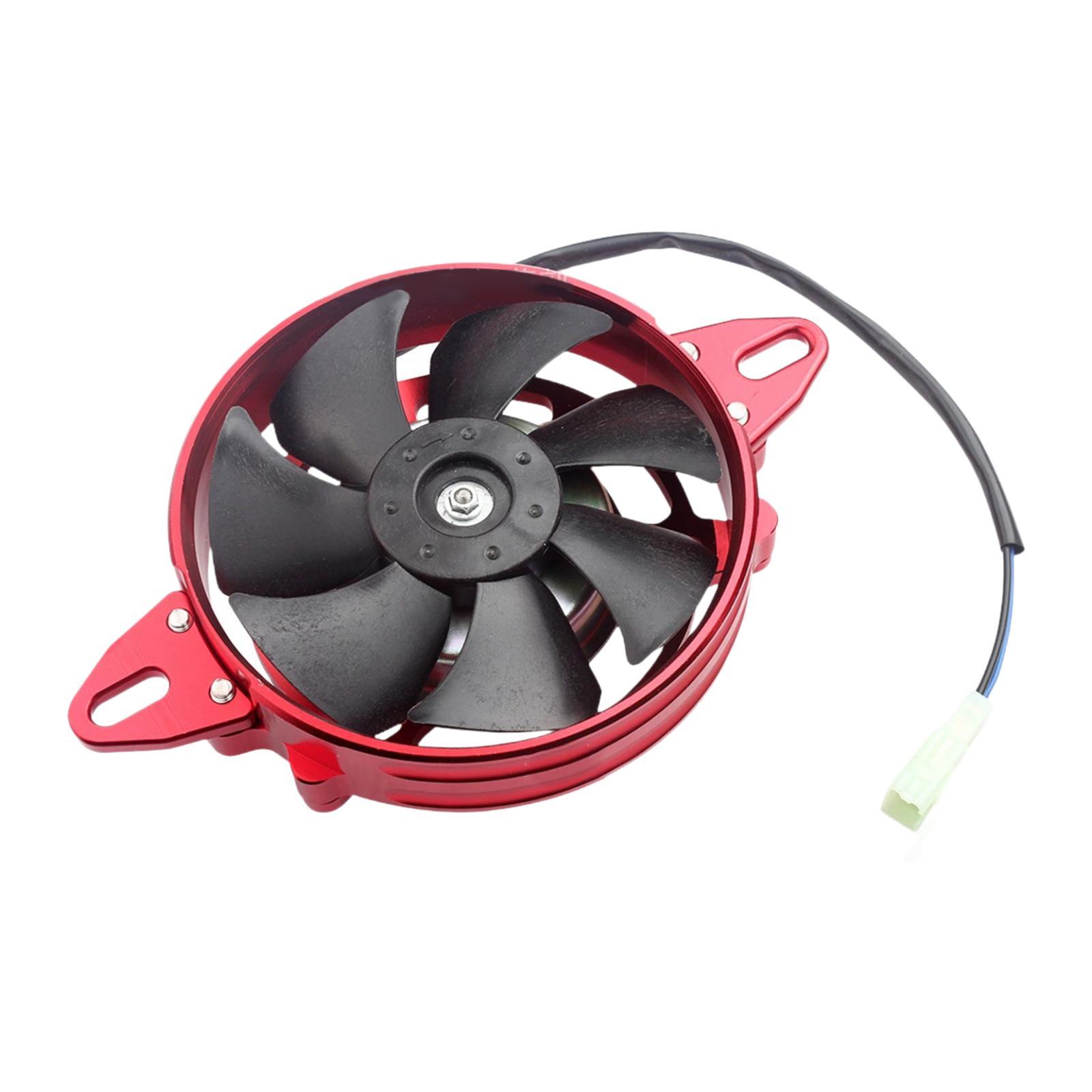

Radiator Cooling Fan Easy Installation Electric Cooling Fan for Motorcycle Pit Bike Quad 125cc 150cc 200cc 250cc 4 Wheeler красный