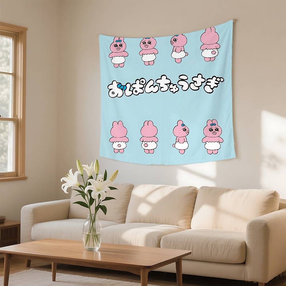 OOpanchu UUsagi Cartoon Tapestry Customizable Tapestries Of Various Styleswall Hangings Celebrity Photo Printing wall Hanging