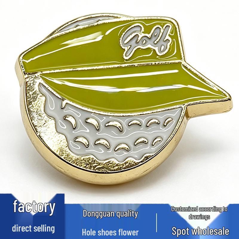 Metal Golf Series Flower Shoe Accessories: Versatile Buckle Decorations for Hole Shoes