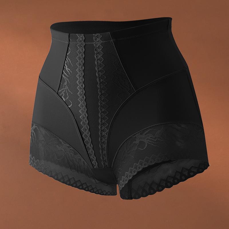 

Бестселлер женские бесшовные моделирующие трусы с высокой талией - с кружевной отделкой, мягкие, удобные, не скатываются, высокая эластичность. Extra Large чёрный