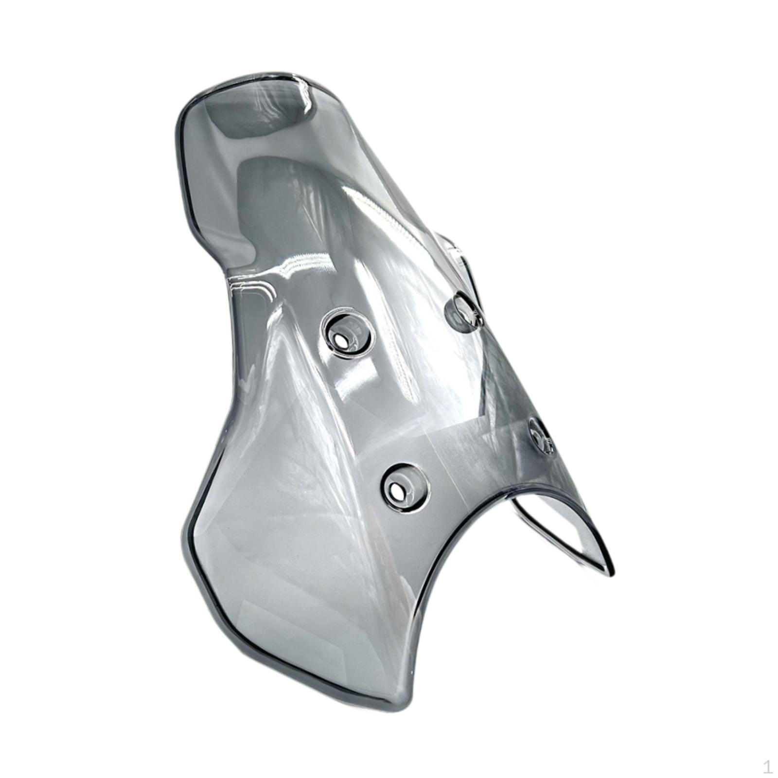 

Motorcycle Windscreen Front Wind Splitter Easy to Install High Performance Motorbike Deflector Gray