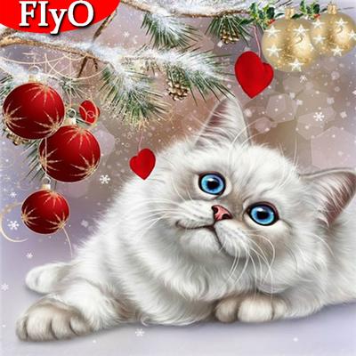 Diamond Painting Full Square Cat New Arrival Rhinestone Picture Diamond Embroidery Animal Christmas Gift
