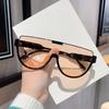 Latest Trendy Half Frame Oval Shape Sunglasses Women Classic Vintage Square Sun Eyeglasses Trendy Women's Outdoor Use Glasses UV400 Eyeglasses