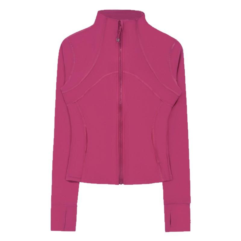 Slim Fit Long Sleeve Yoga Top With Stand Collar Ultra Stretch Nylon Workout Shirt Women