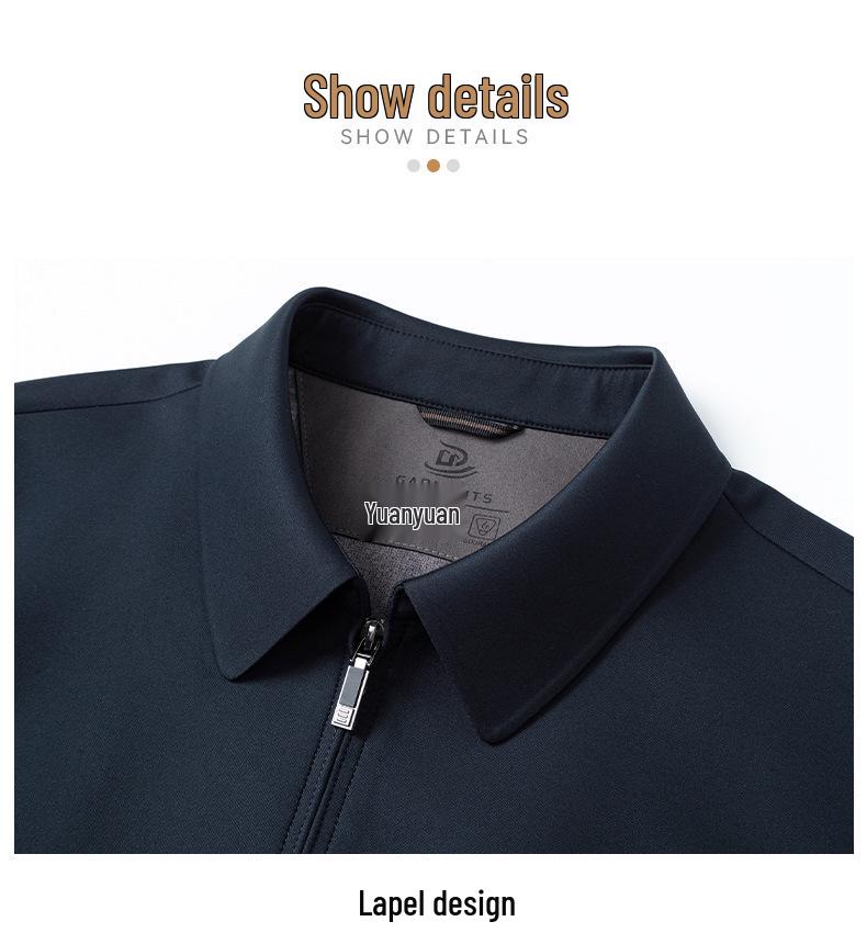 Men's Lapel Jacket: Spring/Autumn Middle-aged Business Casual Executive Outerwear