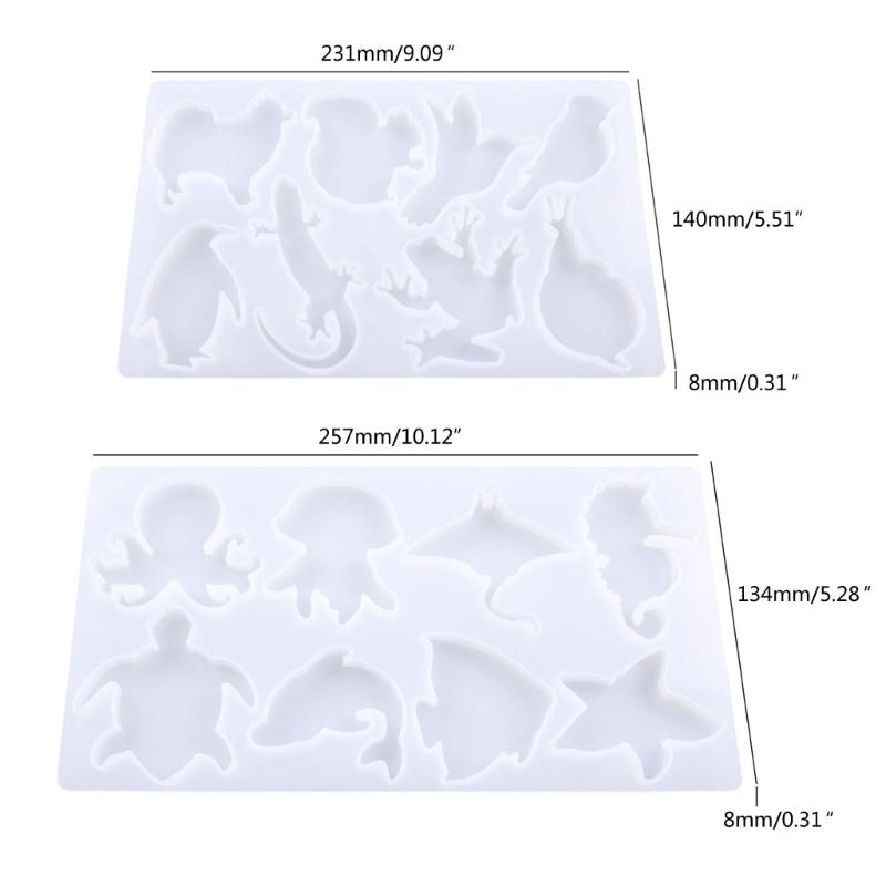 Animal Silicone Resin Mold,Starfish Epoxy Resin Casting Mold for DIY Craft Pendant Jewelry Making Keychain Silicone Mold