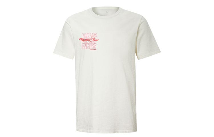 Converse Set in Sleeve T Shirt Men s Ecru 10019650-A02 XS