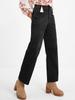 Women's Spring/Summer Corduroy Straight-Leg Pants - Fashionable Solid Color Versatile Design