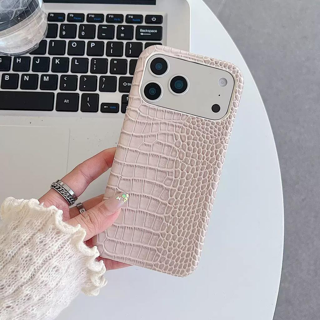 Luxury Crocodile Pattern Soft Feel Leather Phone Case for IPhone 18 Pro Max 18 1716 15 14 13 Pro Holder Shockproof Anti Scratch Protective Cover
