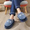 Fashion Big Slipper For Man Thick Sole Home Shoes Large Size 46 47 Men Warm Cotton Slippers Winter Slides Indoor Fuzzy Flip Flops Furry