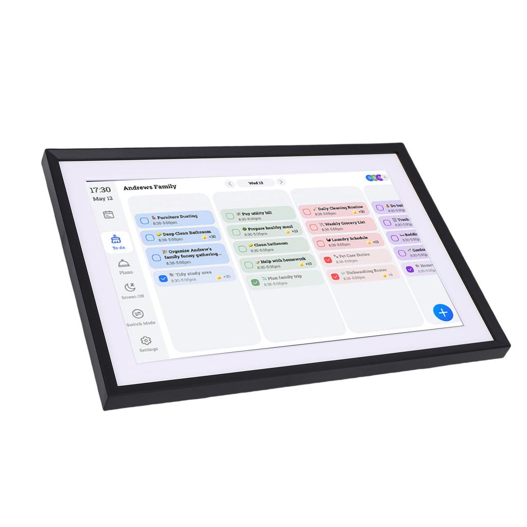 10.1 Inch Smart Digital Photo Frame HD Touchscreen Family Planner Digital Picture Frame for Seamless Daily Planning
