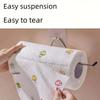 200 Sheets(4 Rolls) Disposable Kitchen Paper Towel Absorbent Dish Cloth Lazy Rag Wet And Dry Use Kitchen Cleaning Paper Cloth