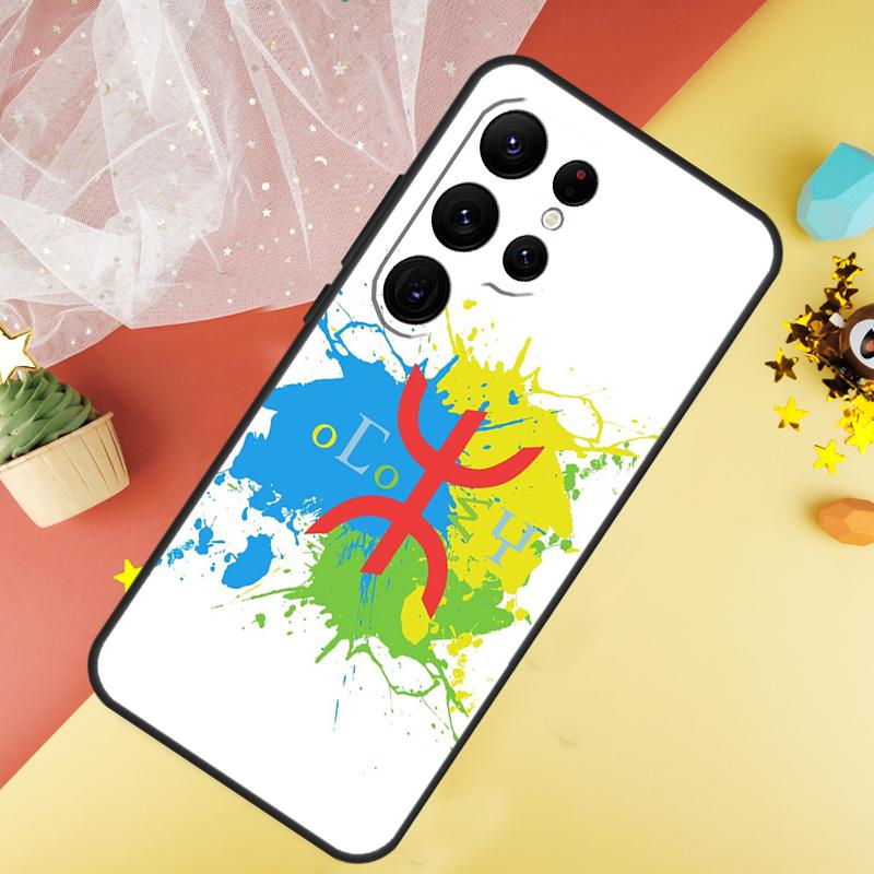 Amazigh Berber Flag Phone Case For Samsung Galaxy S26 S25 S24 S21 S20 S22 S23 Ultra S10 Plus S25 FE Cover Coque