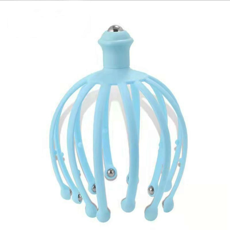 Head Massager Scalp 9 12 Claws Neck Comb Roller 9 Finger Steel Ball Hand Held Relax Spa Hair Care in Home