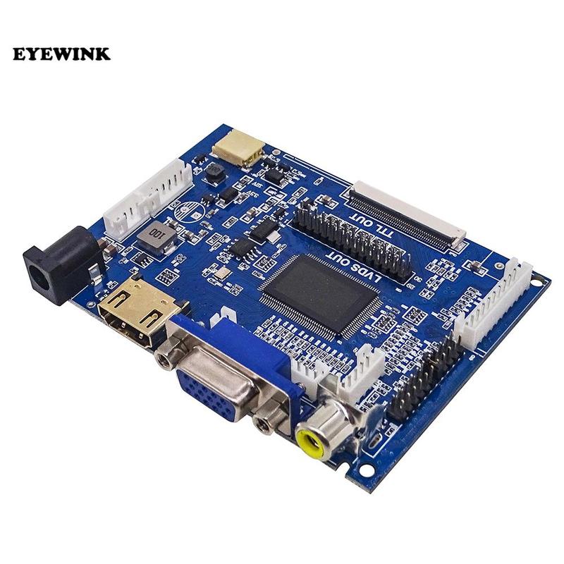 Πλακέτα Ελεγκτή Οθόνης LCD TTL LVDS HDMI VGA 2AV 50PIN για AT070TN90 92 94 Υποστήριξη Αυτόματης VS-TY2662-V1