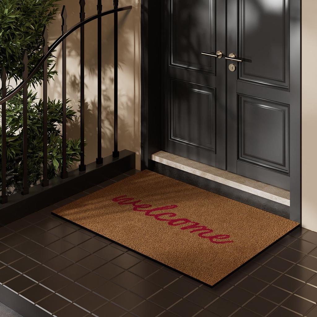 Welcome Entrance Doormat Home Door Mat Outdoor Front Room Rugs Foot Mat Hallway Carpet Floor Bath Mats Washable