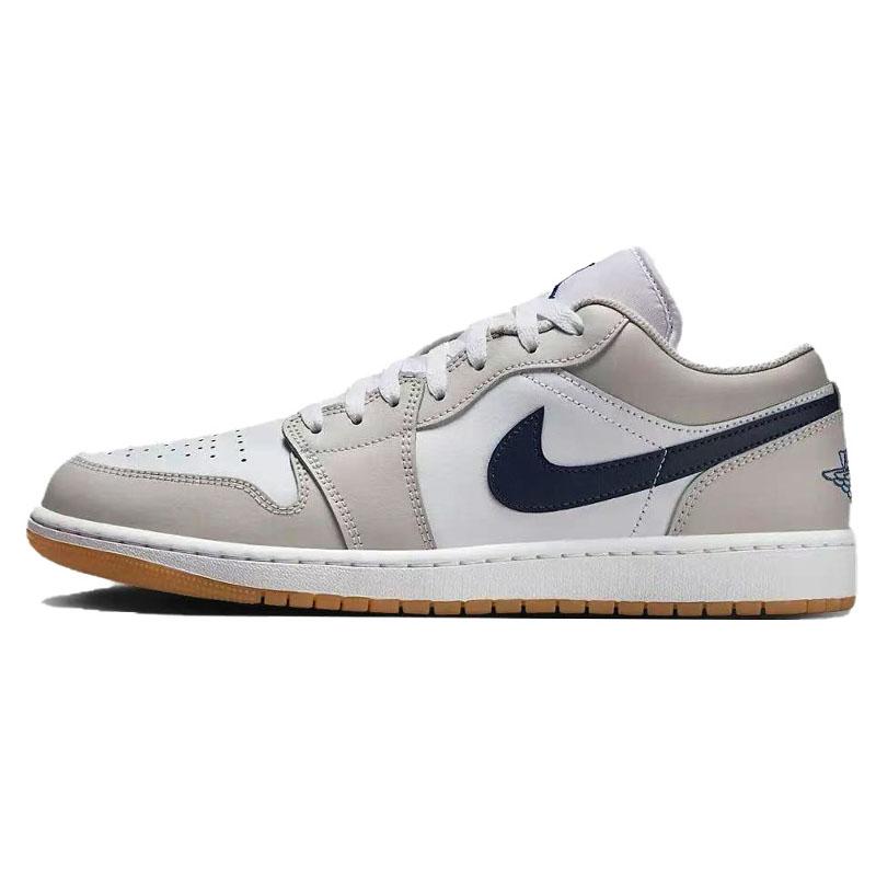 Jordan Air Jordan 1 Slipbestendig Slijtvast Lage top Vintage Basketbalschoenen Heren 553558-146(Team1676-)