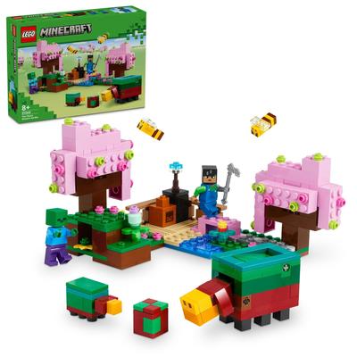 LEGO Minecraft Sakura Garden Toy Present Birthday Block Christmas Girls Boys Children 8 Years Old 9 Years Old 10 Years Old Elementary School Student
