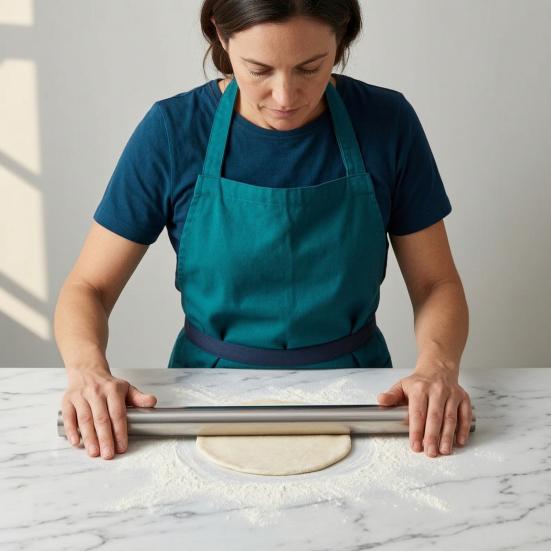 Rolling Pins, Stainless Steel Dough Roller, Essential Kitchen Utensil for Baking Pizza Dough, Pie, Cookie, Fondant, Dumpling