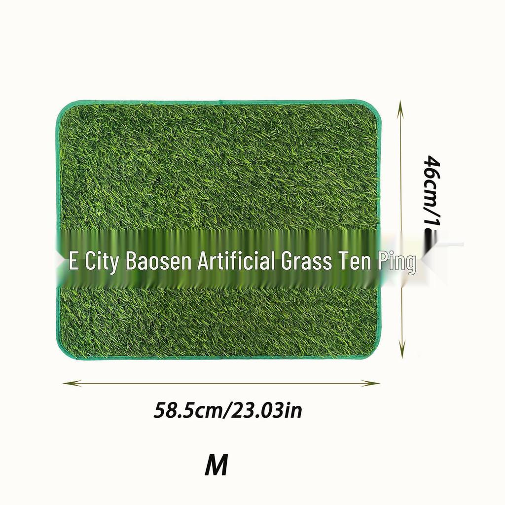 Washable Non-Slip Dog & Cat Pee Pad with Artificial Lawn