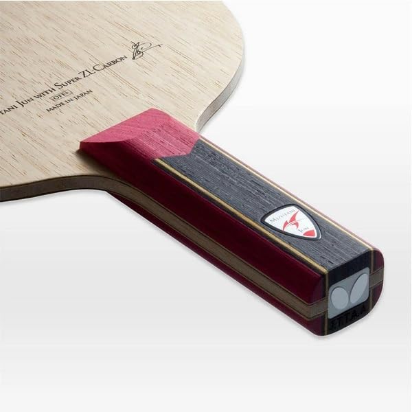 Table Tennis Racket with Table Tennis Butterfly Jun Mizutani SUPER ZLC Sticker, (ST)