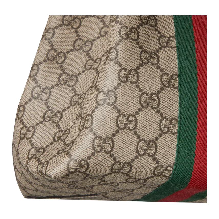 Gucci Ophidia Monogram Coated Canvas Bucket Bag Women handbags Brown 841313-FAE0K-9853