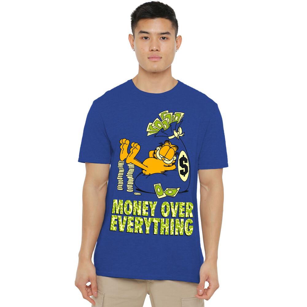 Garfield Money Is Everything T-Shirt S-3XL Royal S